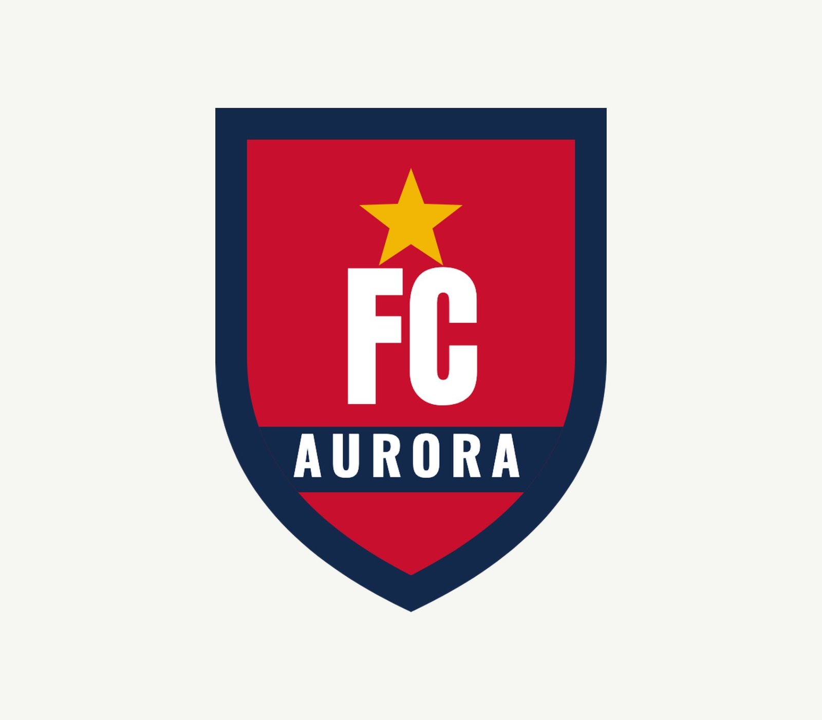 Die Vorlage: das Beispielwappen FC Aurora